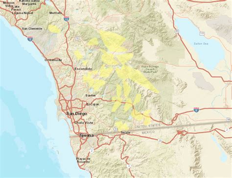 Map San Diego County Communities Affected By Planned Outages