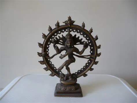 Bronze Brass Statue Of Indian Hindu God Shiva Nataraja Lord Of Dance