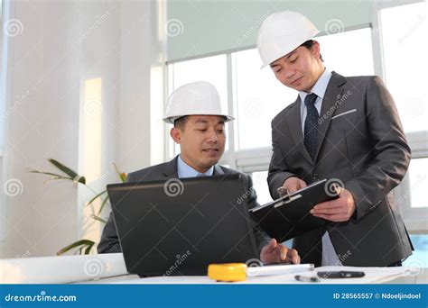 Asian Architect Working On Planning Stock Image Image Of Design