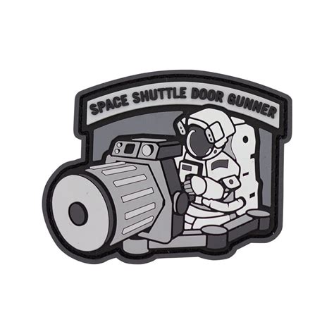Space Shuttle Door Gunner Pvc Patch Usamm