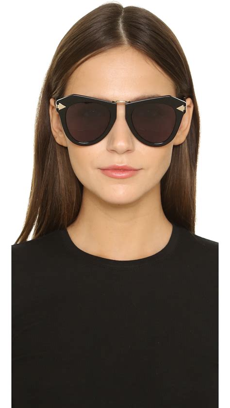 Karen Walker Eyewear One Orbit Sunglasses On Designer Wardrobe