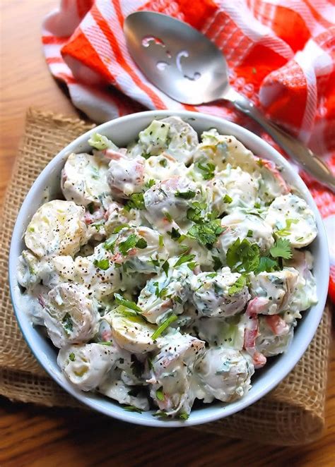Cucumber salad with sour cream. Sour Cream and Dill Potato Salad | The McCallum's Shamrock ...