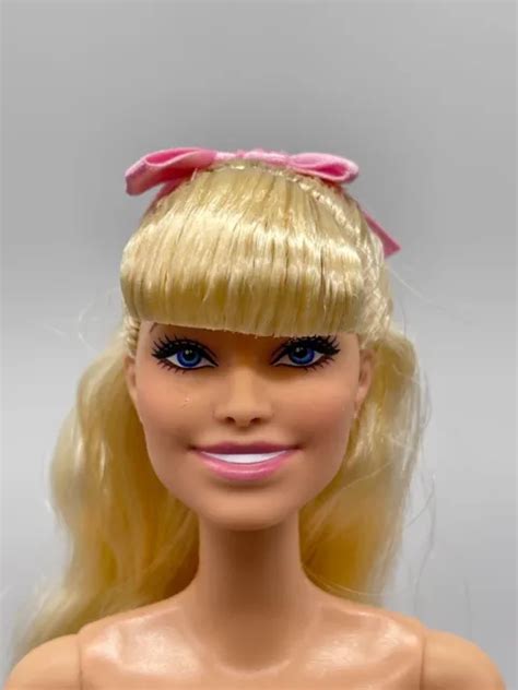 BARBIE THE MOVIE Doll Margot Robbie Face Nude Articulated HPJ96 Pink