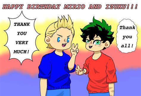 Happy Birthday Mirio And Izuku My Hero Academia Amino
