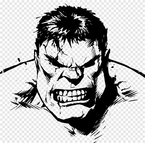 Hulk Face Silhouette