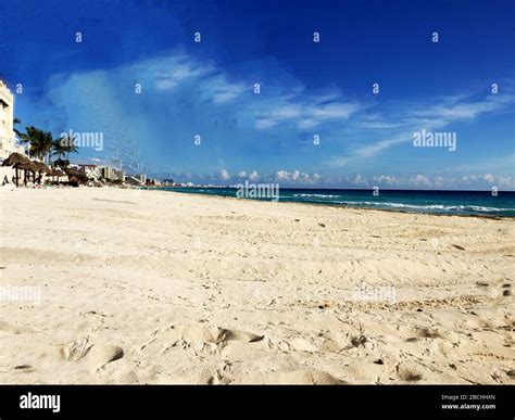 View Of Cancun Beach A Mexican City On The Yucatan Peninsula On The