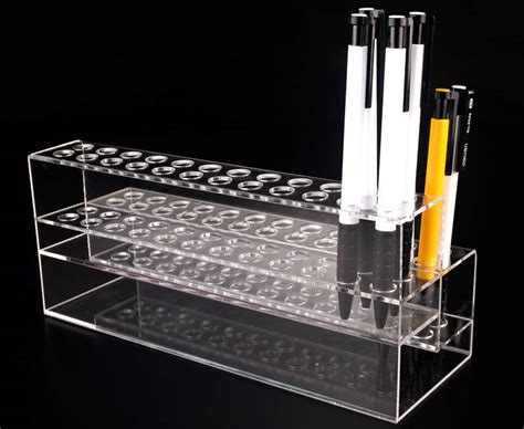 48 Pen 2 Tier Clear Acrylic Display Stand Marketing Holders
