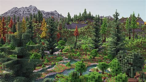A Minecraft Mod That Revamps The Terrain Generation To Look More Like A