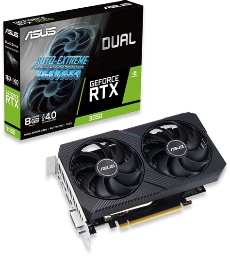 Geforce Rtx 3050 Dual Oc V2 8gb Semi Fanless Graphics Card