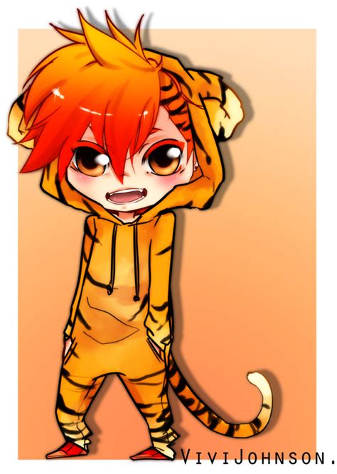 Cartoon Cute Chibi Tiger