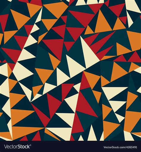 African Triangle Seamless Pattern Royalty Free Vector Image