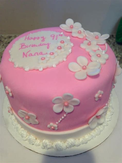 91st Birthday Cake Cake Birthday Cake Fondant Cake