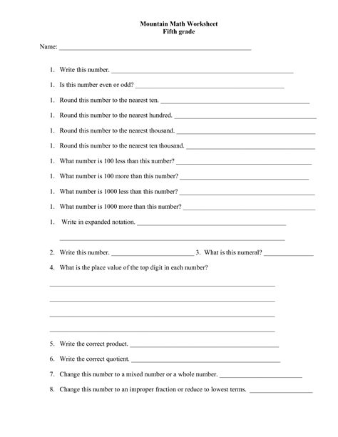 The 5th grade science curriculum not only builds on all the topics and concepts learnt thus far, but also lays the foundation for more complex concepts and theories kids are likely to. 14 Best Images of 7th Grade Math Worksheets To Print - 7th ...