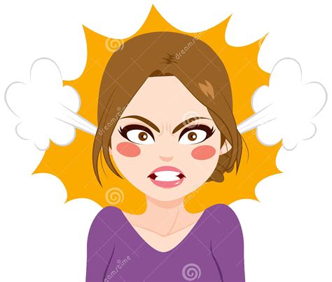 Angry Girl Clipart