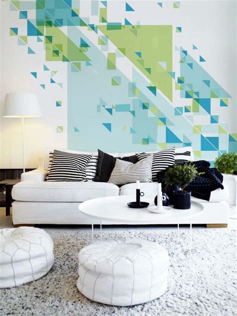 24 Stylish Geometric Wall Décor Ideas Digsdigs