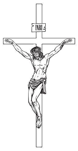 Ilustración De Crucifixión De Jesucristo Un Símbolo Religioso Y Más