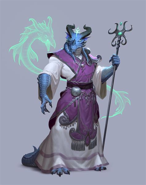 Blue Dragonborn Sorlock Pathfinder Character Rpg Character Character