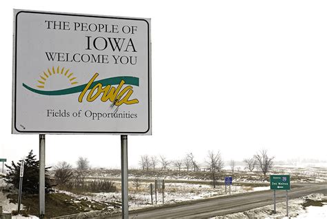 Welcome To Iowa Sign Photograph By James Steinberg Pixels