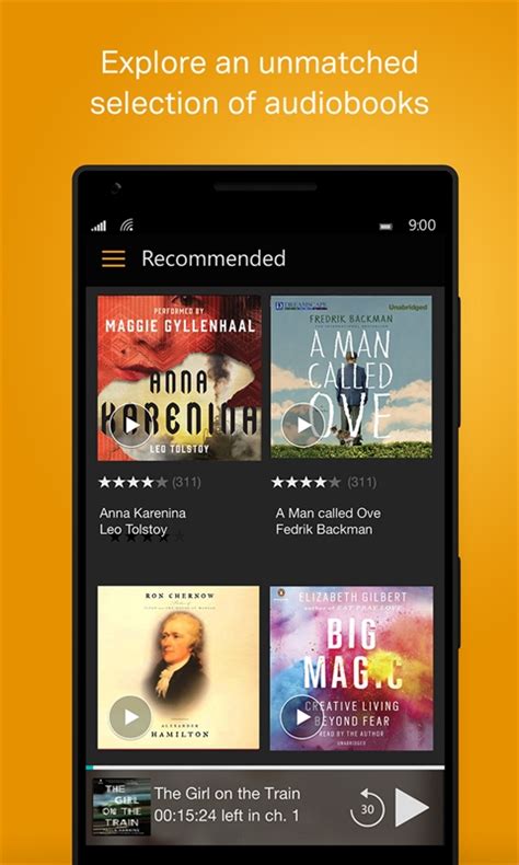 Each book has a product page with information about its length and the narrator as well as critic and reader reviews. Audible app for Windows 10 now let's you stream audiobooks ...