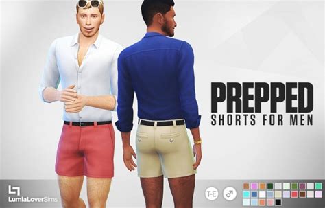 Prepped Shorts For Males At Lumialover Sims Sims 4 Updates