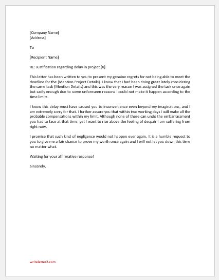 Sample motivation letter for university, college and schools have been given in this website. Justification Letter for not Meeting Targets | writeletter2.com