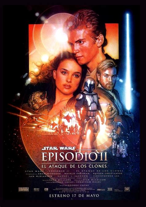 Cartel De Star Wars Episodio Ii El Ataque De Los Clones Poster 1