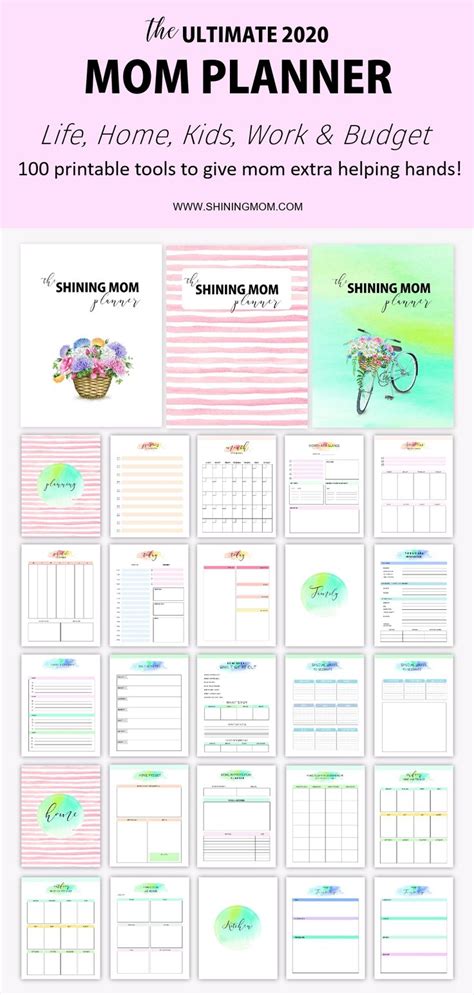 The Shining Mom Planner 100 Organizing Tools For Mom Mom Planner