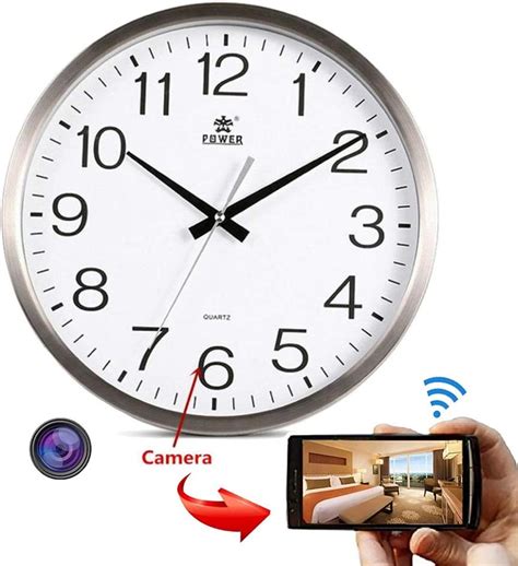 Wfgzq Spy Cameras Hidden1080p Hd Wall Clock Hidden Camera Massage Home