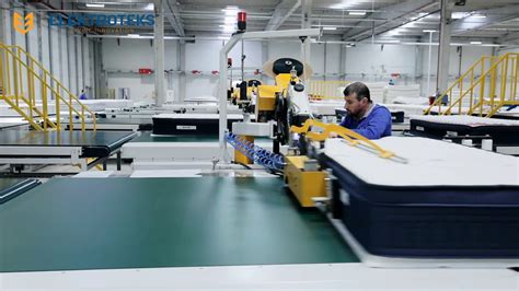 Kyk S Automatic Mattress Tape Edge Machine Youtube