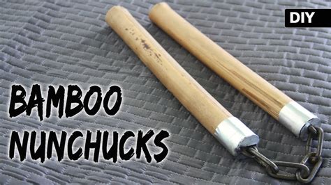 How To Make Bamboo Nunchucks Diy Self Defense Nunchaku Youtube