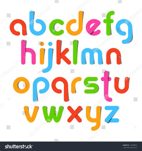 Alphabet Letters Vector 118588852 Shutterstock