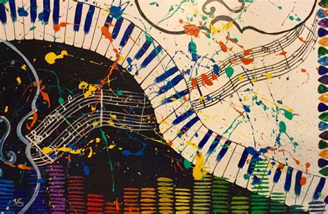 Abstract Painting On Canvas Musician Art Musical Artwork