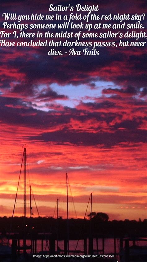 Sailors Delight Mobile Original Poem Red Sky At Night Sunset Hd
