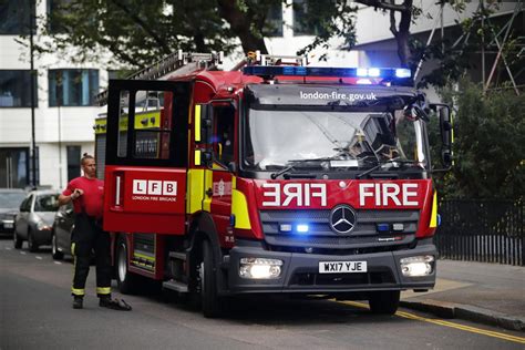 This is a breaking news story. London Fire Brigade and Ambulance Service reveal scale of ...