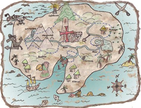 Treasure Map Treasure Maps Treasure Island Map Treasu