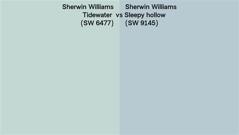 Sherwin Williams Tidewater Vs Sleepy Hollow Side By Side Comparison