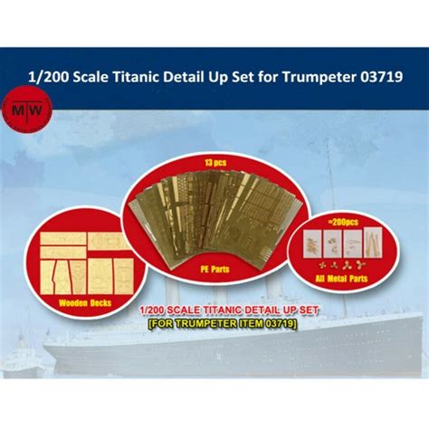 1200 Titanic Upgrade Detail Set For Trumpeter 03719 Kit Ilk66600
