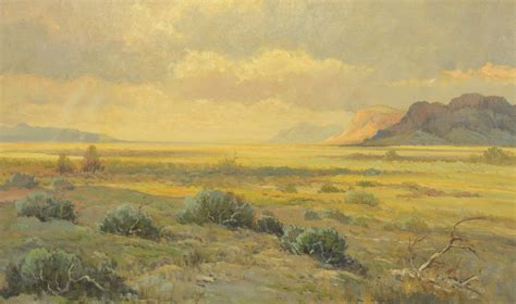 Lot 165 Robert Wood New Mexico Landscape Oil Painting