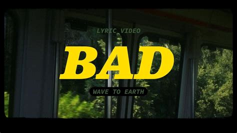 Bad Wave To Earth Lyric Video Youtube