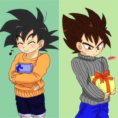 Aww Cute Kid Goku And Vegeta Dragon Ball Super Art Dragon Ball Art