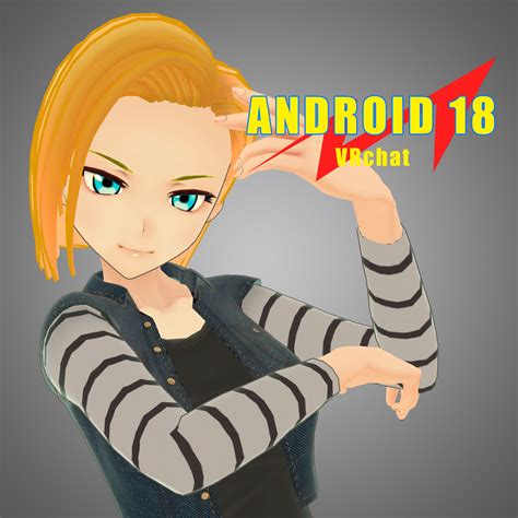 Android 18 Vrchat 3d Model Cgtrader