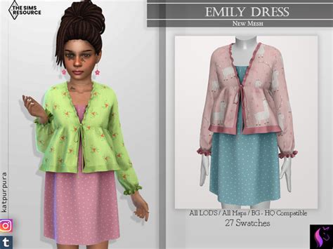 The Sims Resource Emily Dress