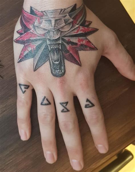 The Witcher Made By Johan At Black Scar Tattoo Borås Sweden