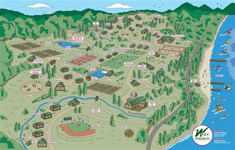 Summer Camp Map And Facilities Camp Wicosuta For Girls