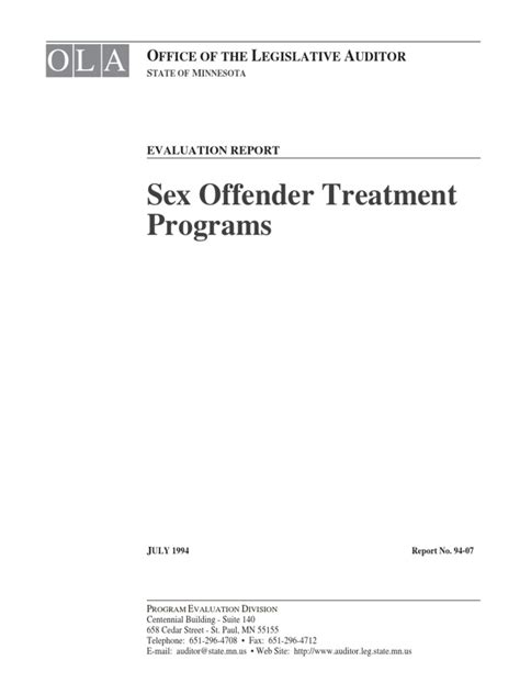 Sex Offender Treatment Program Pdf Sex Offender United States Federal Sentencing Guidelines
