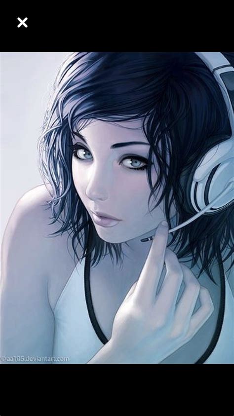 Pin By Erica Guth On Art Girl With Headphones Hd Anime Wallpapers Anime