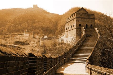 Ancient Great Wall Of China Stock Photo Image Of Wall Great 14202252