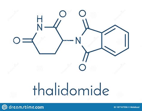 Thalidomide Teratogenic Drug Molecule Initially Used As Antiemetic To