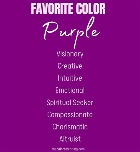 Favorite Color Purple What Does It Say About Your Character