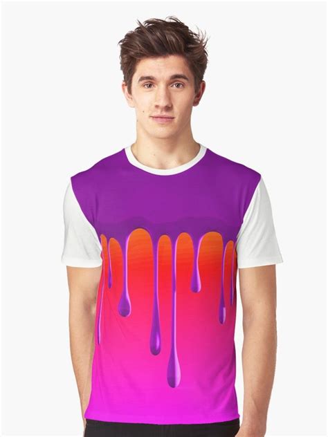 Purple Drip Graphic T Shirt For Sale By Aaron Kinzer Purple Shirts